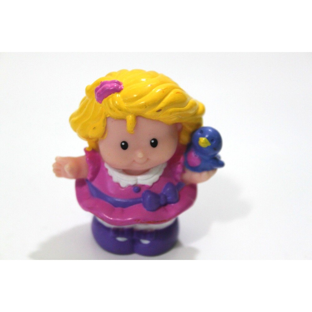 Fisher Price Little People Sarah Lynn Blue Bird Pink Dress Figure Toy 2001 Toy